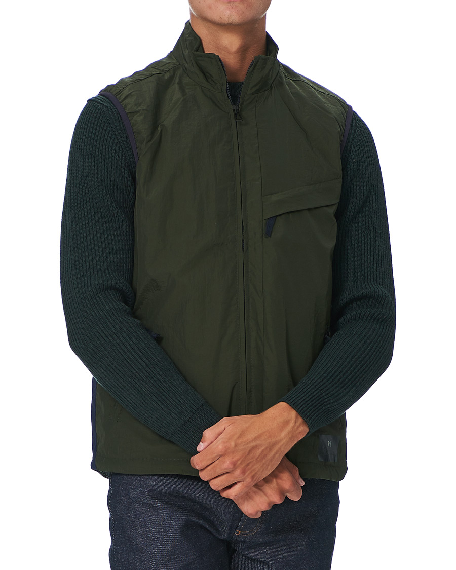 Men | Coats & Jackets | PS Paul Smith | Nylon Gilet Olive