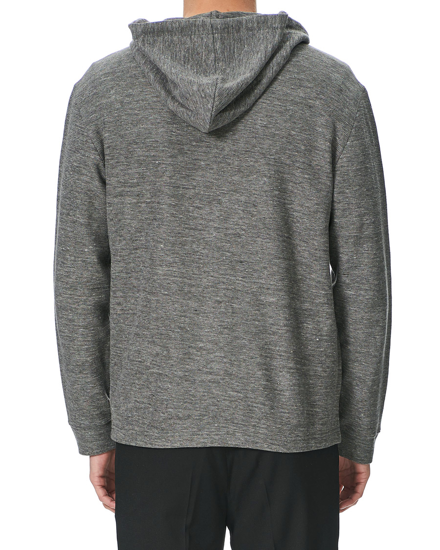 Men | Sweaters & Knitwear | Club Monaco | Zip Linen Hoodie Heather Grey