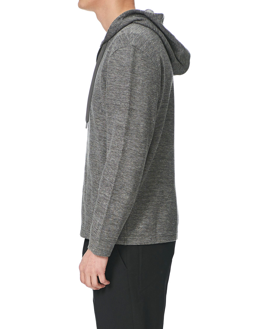 Men | Sweaters & Knitwear | Club Monaco | Zip Linen Hoodie Heather Grey