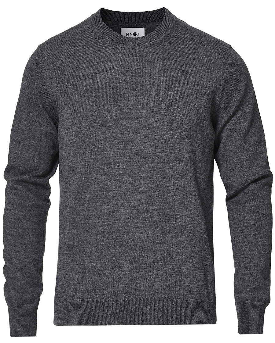 Men | Sweaters & Knitwear | NN07 | Ted Merino Crew Neck Pullover Antracite