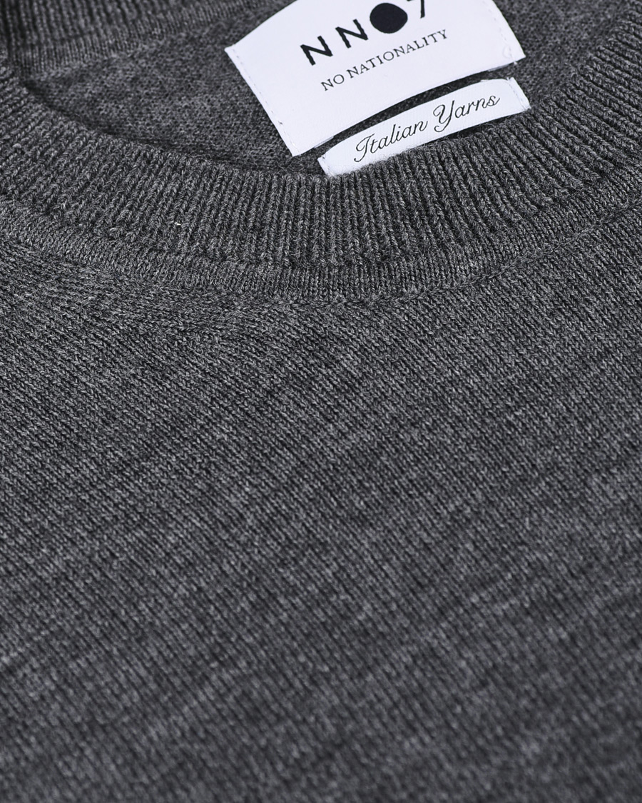 Men | Sweaters & Knitwear | NN07 | Ted Merino Crew Neck Pullover Antracite