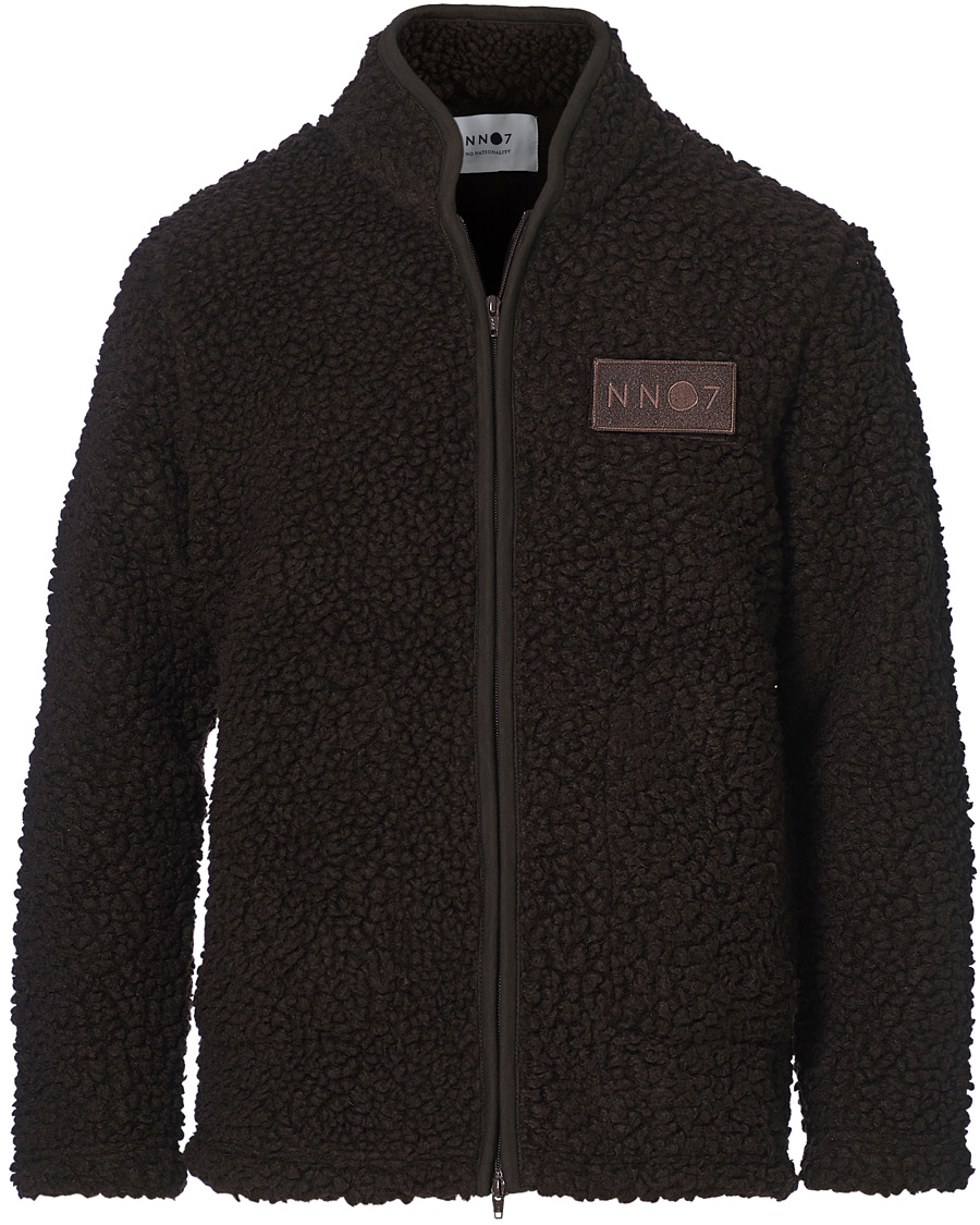 Men | Sweaters & Knitwear | NN07 | Morten Fleece Full Zip Brown