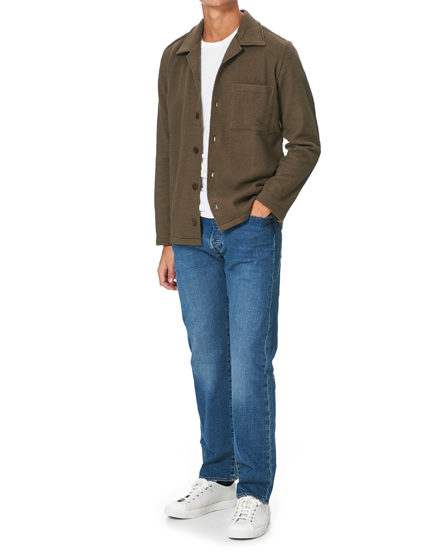 Men | Shirts | NN07 | Miyagi Boiled Wool Overshirt Clay