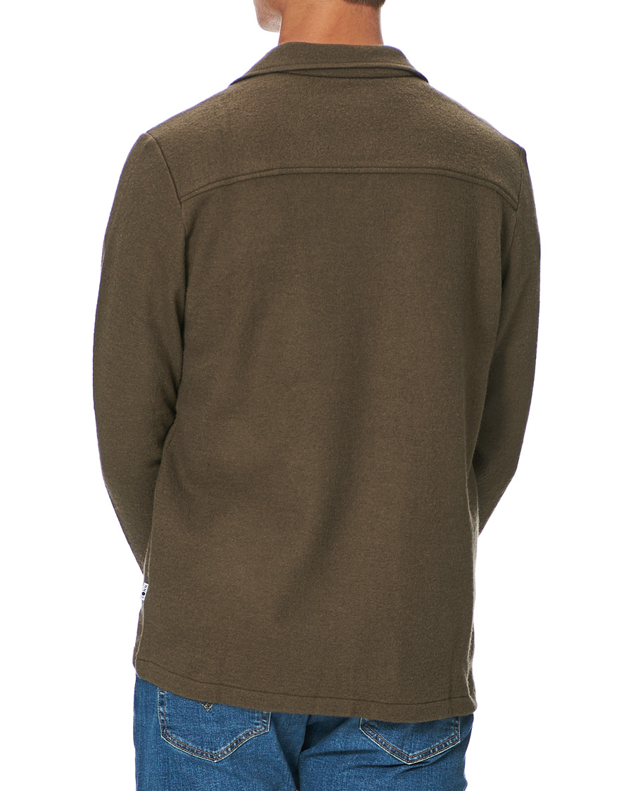 Men | Shirts | NN07 | Miyagi Boiled Wool Overshirt Clay