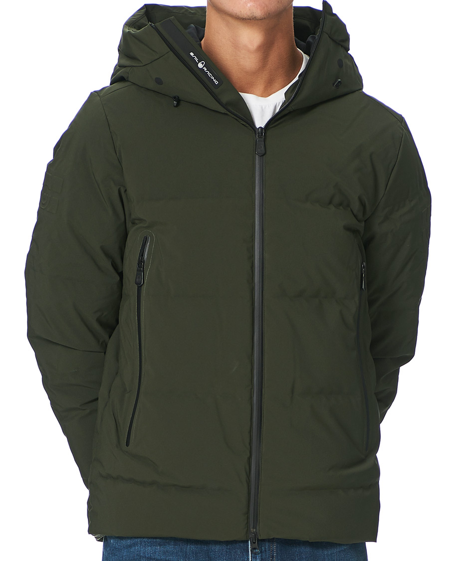 Men | Coats & Jackets | Sail Racing | Race Welded Down Hood Dark Forest