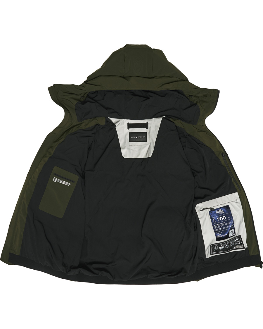 Men | Coats & Jackets | Sail Racing | Race Welded Down Hood Dark Forest