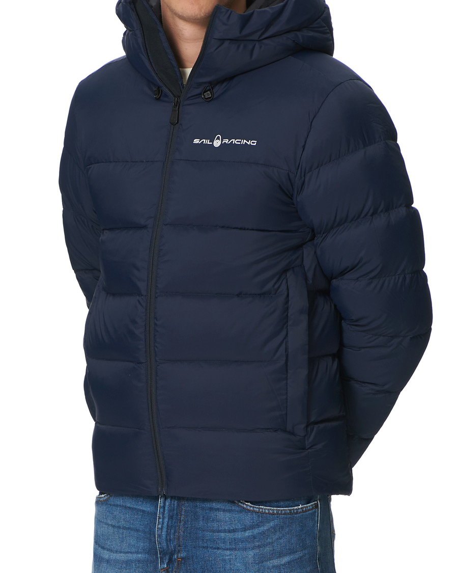 Men | Coats & Jackets | Sail Racing | Cloud Down Hooded Jacket Dark Navy