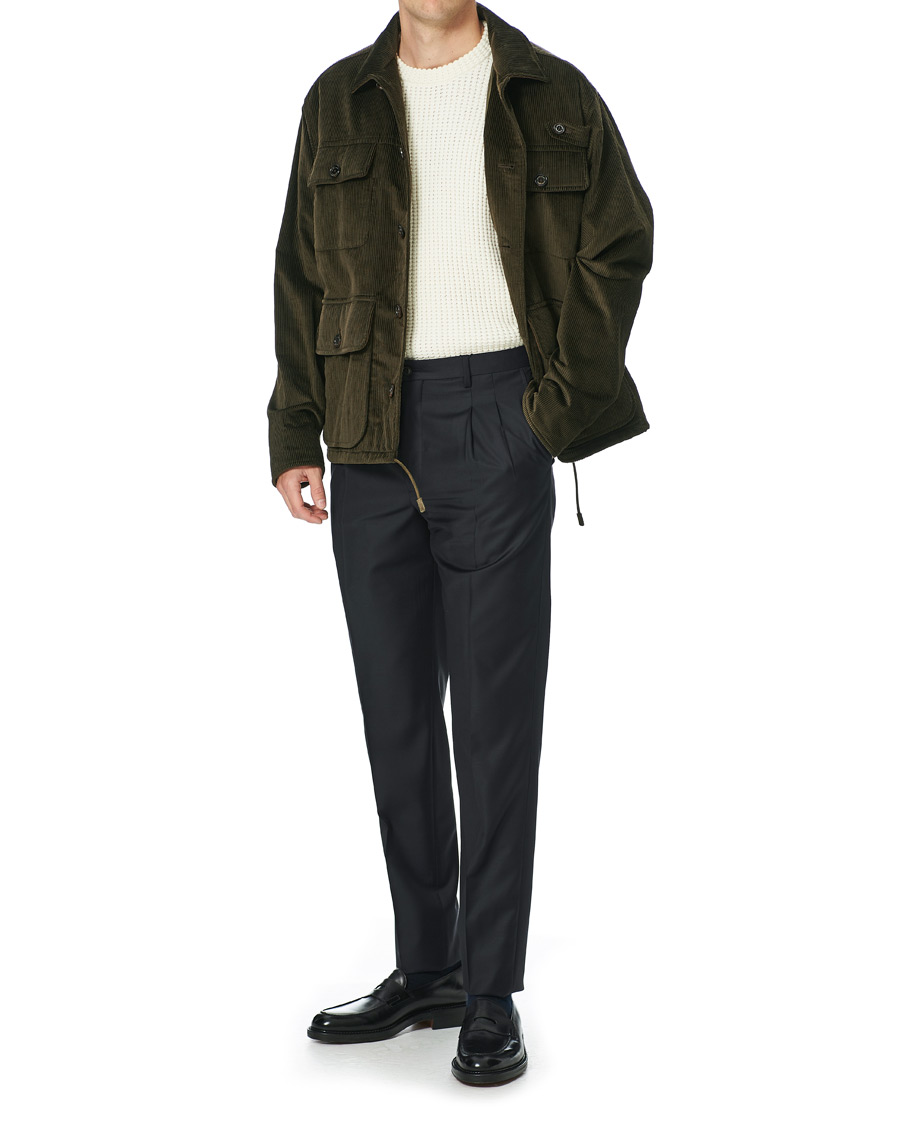 Men | Coats & Jackets | Ralph Lauren Purple Label | Seymour Wale Corduroy Jacket Dark Green