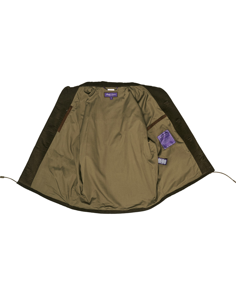 Men | Coats & Jackets | Ralph Lauren Purple Label | Seymour Wale Corduroy Jacket Dark Green