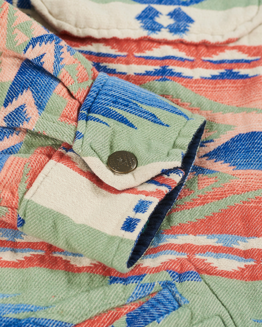 Men | Shirts | RRL | Brown Bear Shirt Jacket Sage/Blue