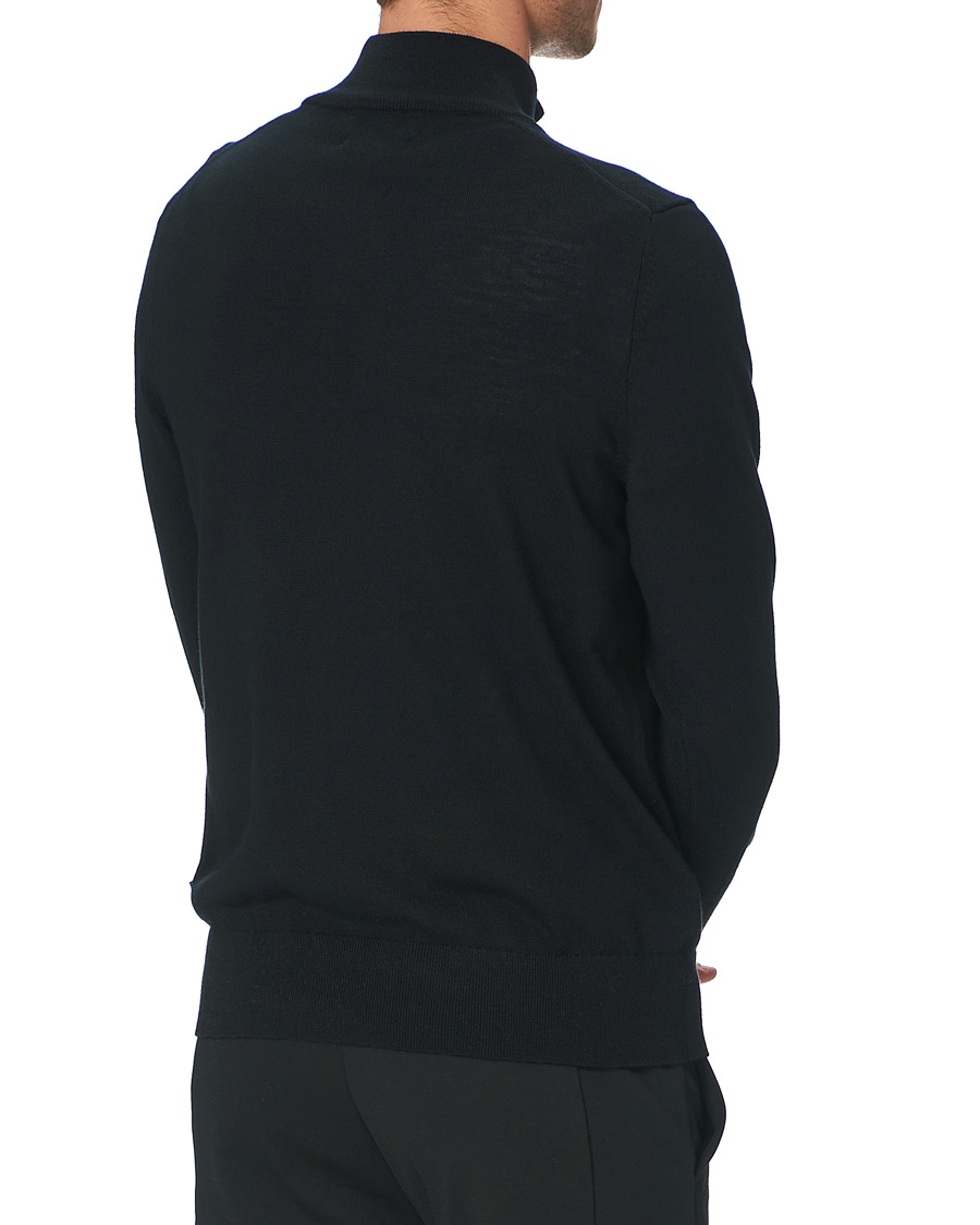 Men | Sweaters & Knitwear | Calvin Klein | Superior Wool Half Zip Sweater Black