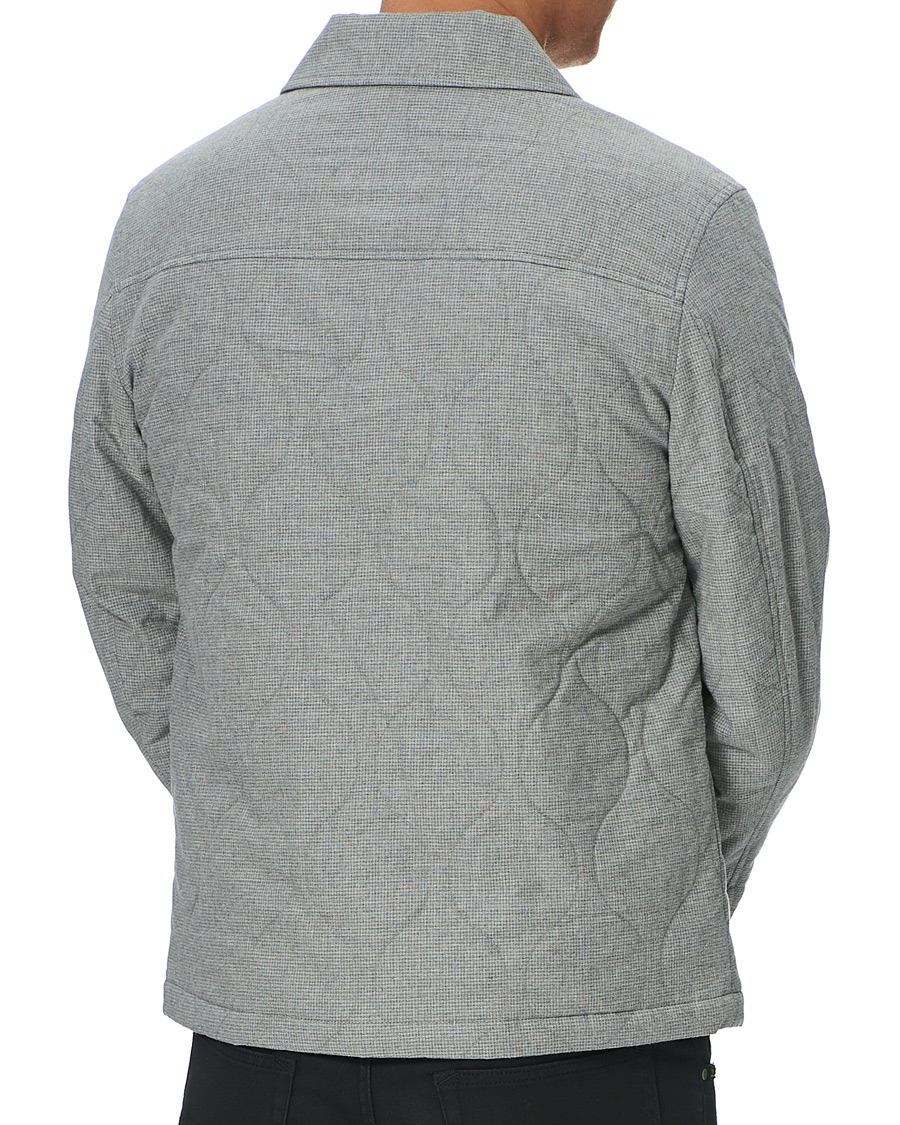 Men | Coats & Jackets | Calvin Klein | Two Tone Light Padded Shirt Jacket Grey Heather