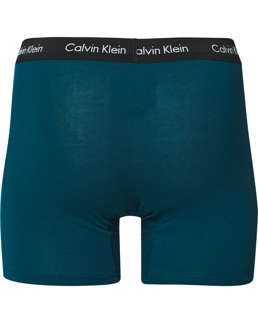 Men | Underwear & Socks | Calvin Klein | Cotton Stretch 3-Pack Boxer Breif Green/Navy/Red