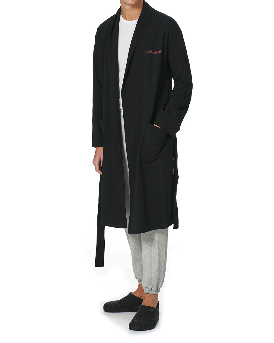 Men | Pyjamas & Robes | Calvin Klein | Loungwear Robe Black