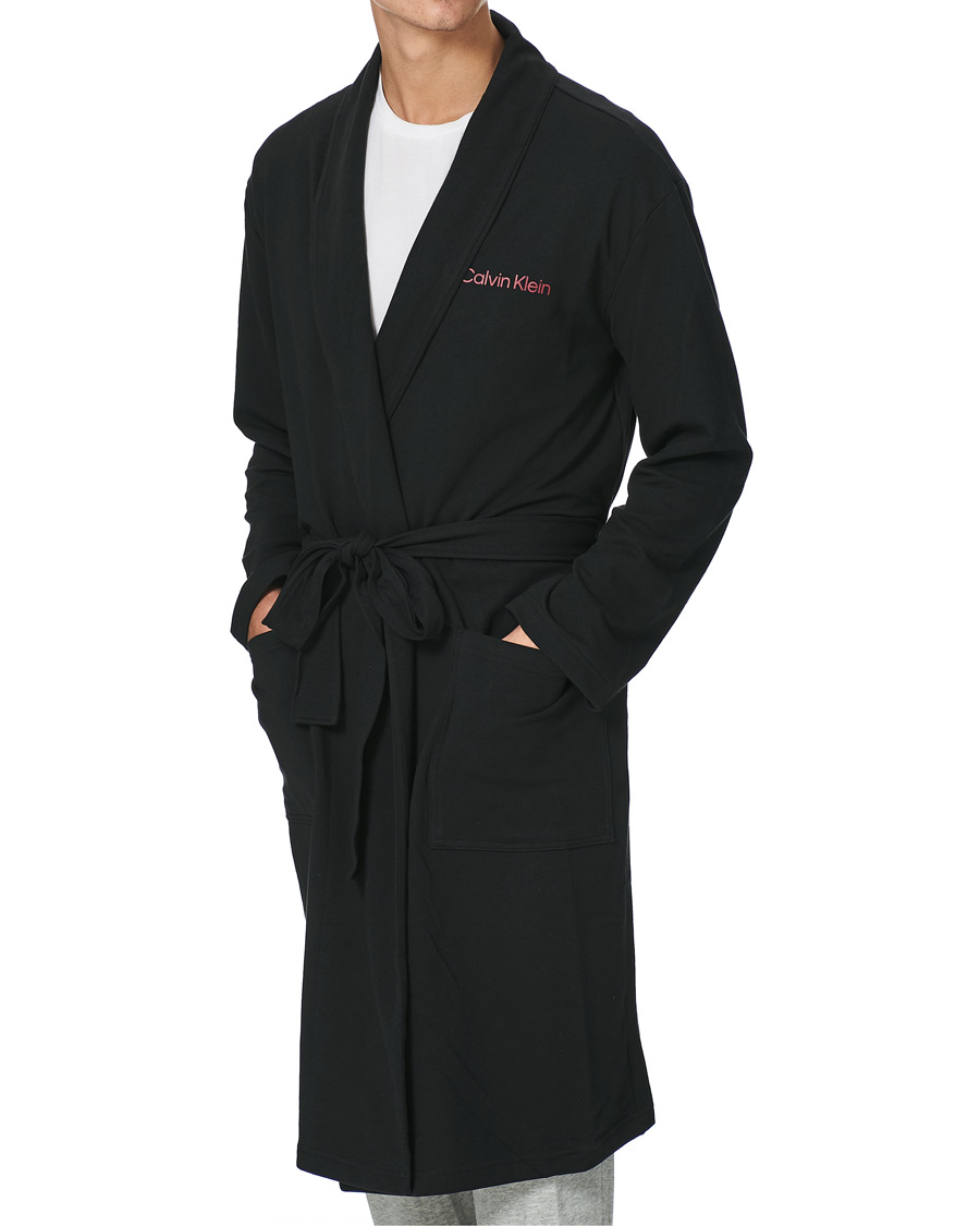 Men | Pyjamas & Robes | Calvin Klein | Loungwear Robe Black