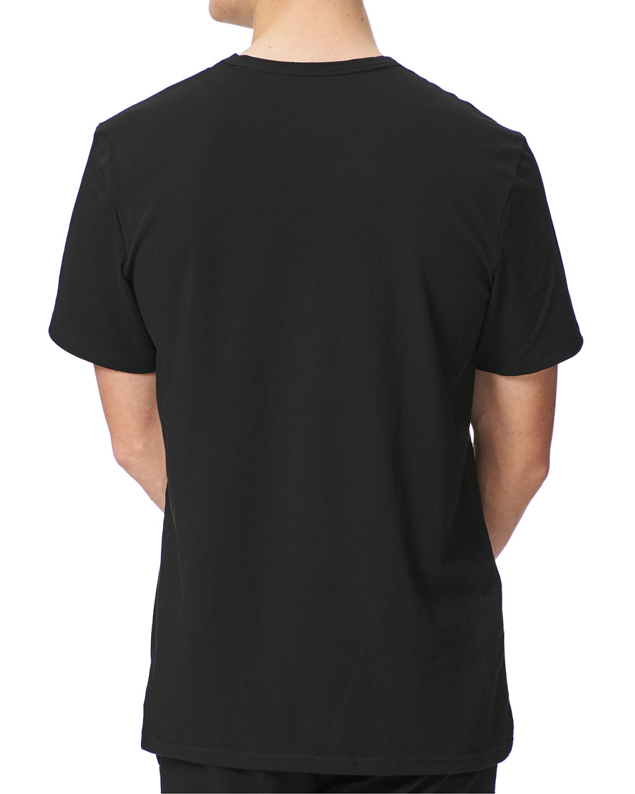 Men | T-Shirts | Calvin Klein | Center Logo Crew Neck Tee Black