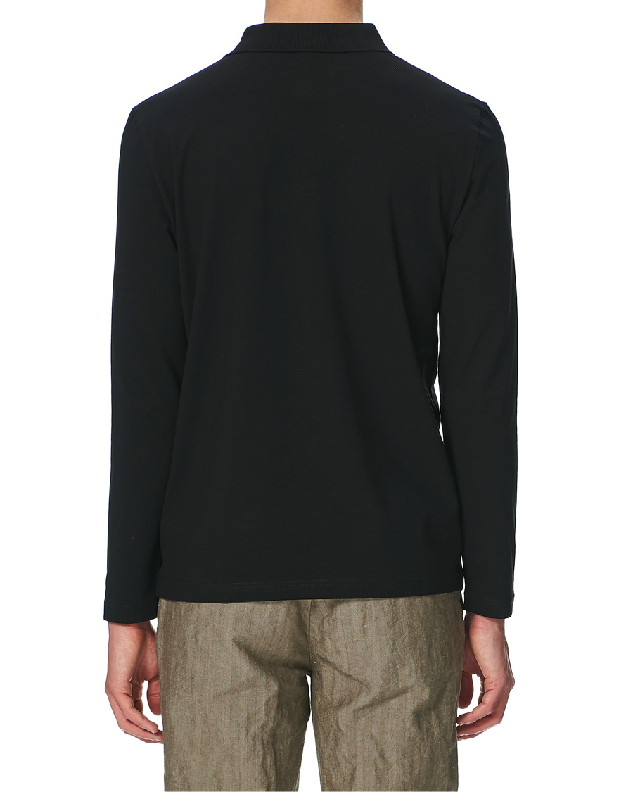 Men | Sweaters & Knitwear | Filippa K | Luke Lycra Poloshirt Black