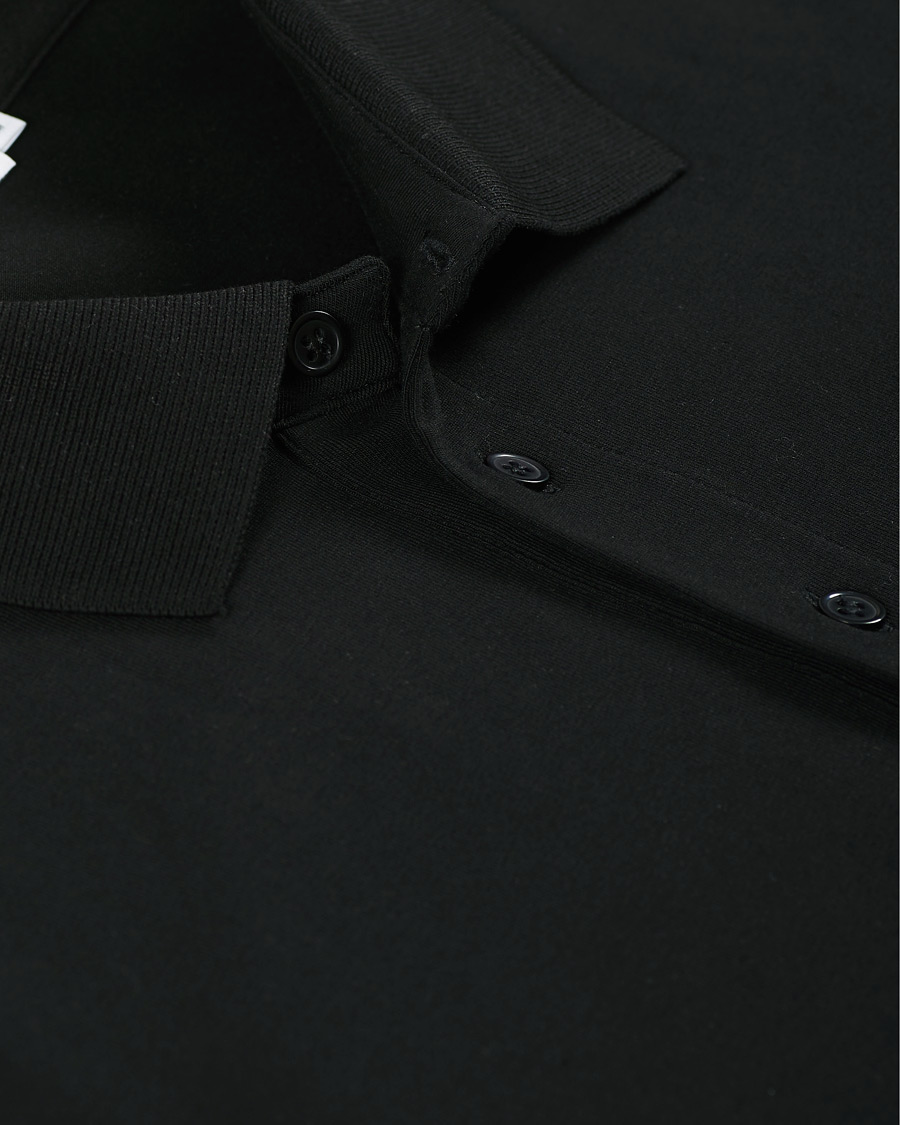 Men | Sweaters & Knitwear | Filippa K | Luke Lycra Poloshirt Black