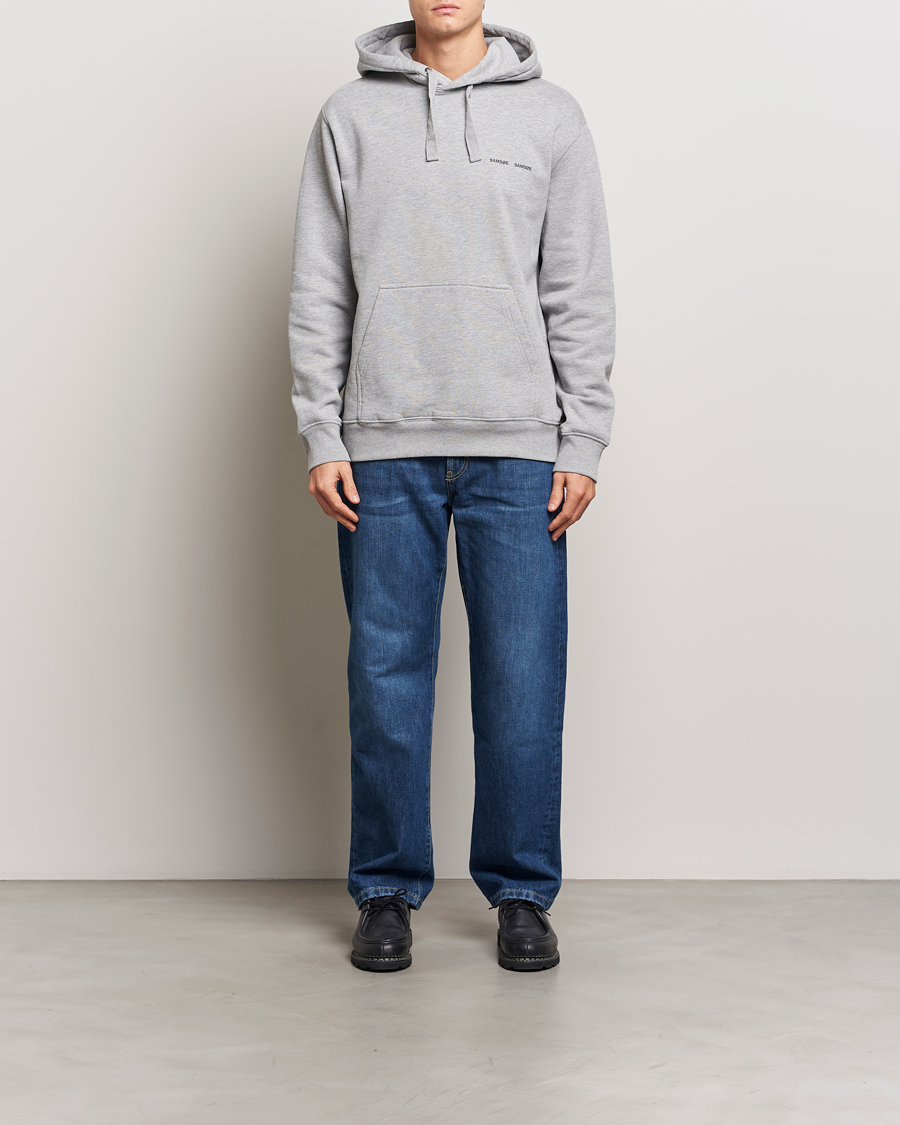 Men | Sweaters & Knitwear | Samsøe Samsøe | Norsbro Hoodie Grey Melange