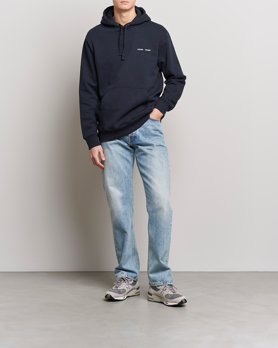 Men | Sweaters & Knitwear | Samsøe Samsøe | Norsbro Hoodie Sky Captain