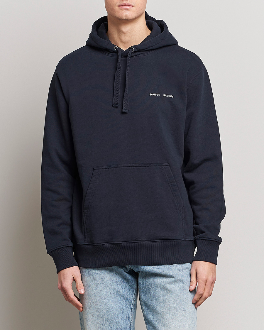 Men | Sweaters & Knitwear | Samsøe Samsøe | Norsbro Hoodie Sky Captain