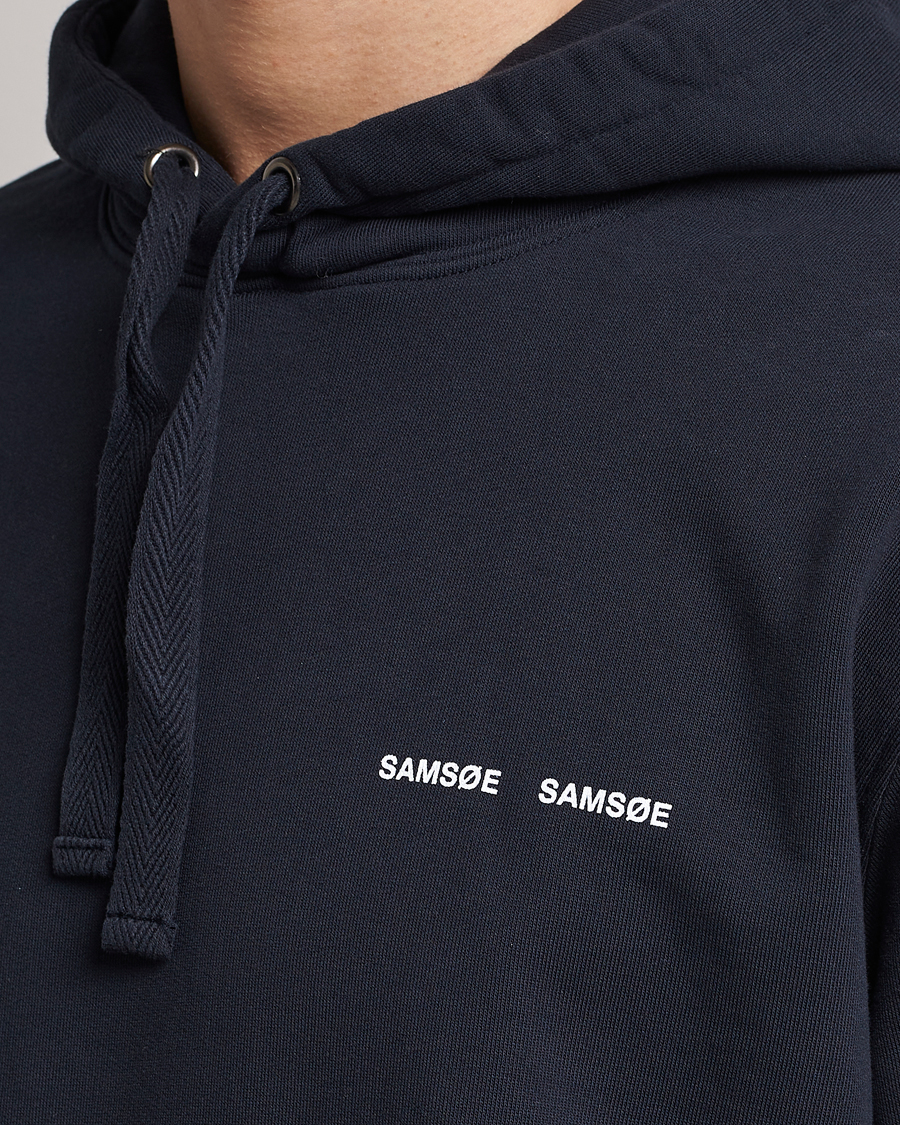 Men | Sweaters & Knitwear | Samsøe Samsøe | Norsbro Hoodie Sky Captain
