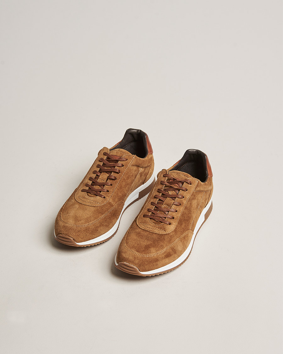 Men | Sneakers | Design Loake | Bannister Running Sneaker Tan Suede