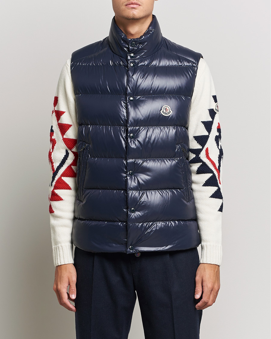 Men | Gilets | Moncler | Tibb Down Vest Navy