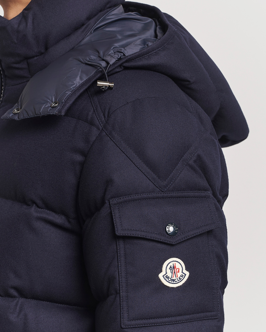 Men | Coats & Jackets | Moncler | Montgenevre Flannel Down Jacket Navy