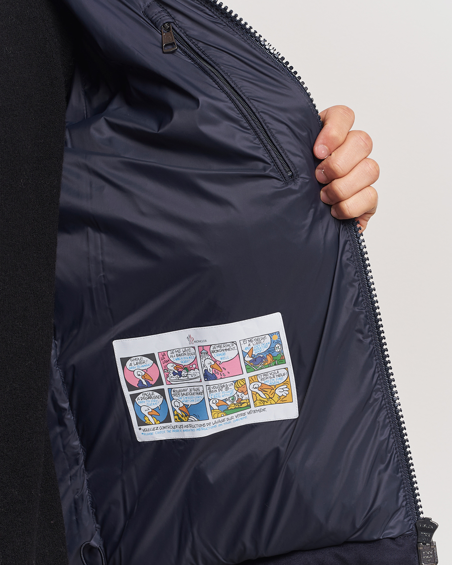 Men | Coats & Jackets | Moncler | Montgenevre Flannel Down Jacket Navy