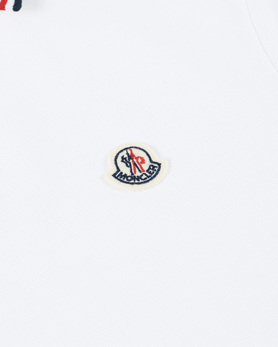 Men | Polo Shirts | Moncler | Logo Tipped Polo White