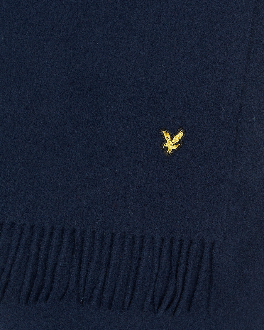 Men | Lyle & Scott Lambswool Scarf Dark Navy | Lyle & Scott | Lambswool Scarf Dark Navy