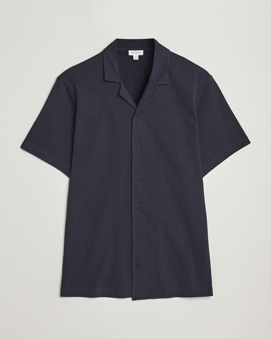Men | Shirts | Sunspel | Riviera Resort Shirt Navy