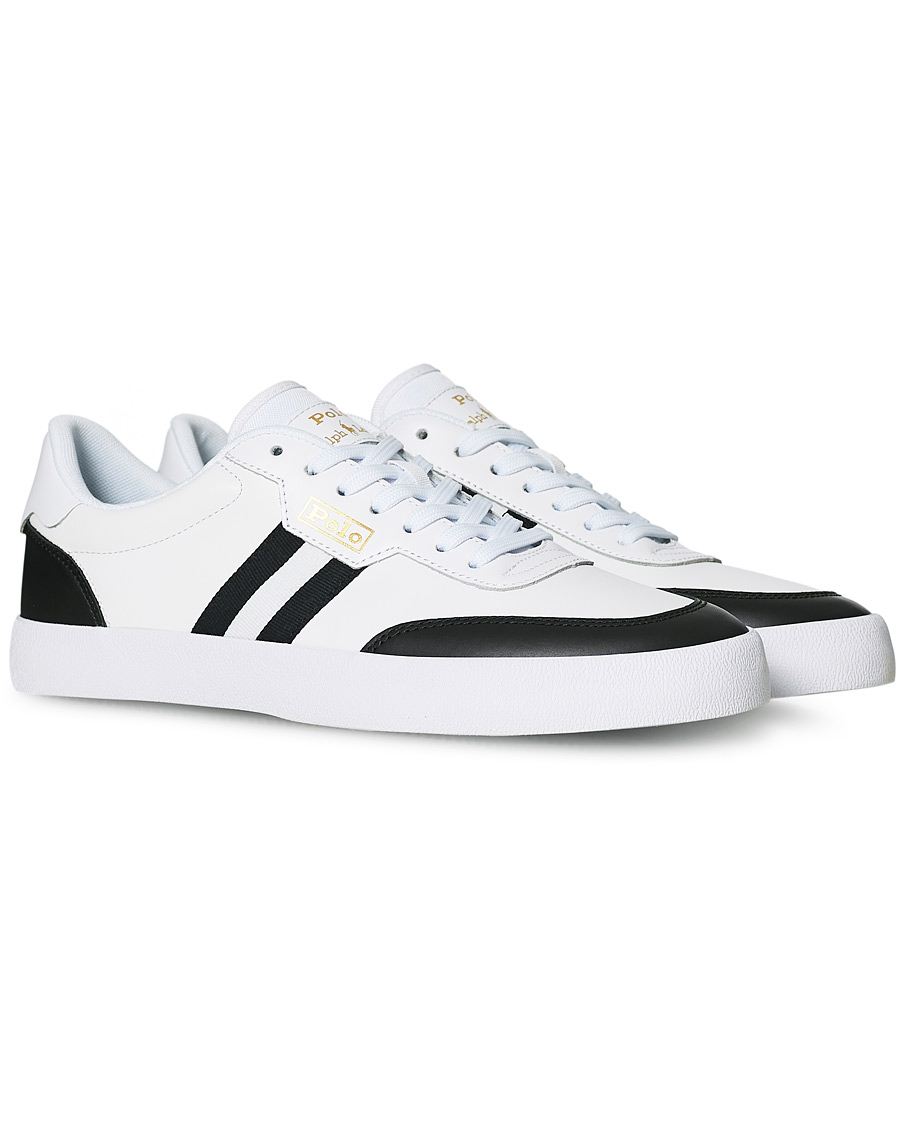 Men | Polo Ralph Lauren Court Vulc Sneaker White/Black | Polo Ralph Lauren | Court Vulc Sneaker White/Black