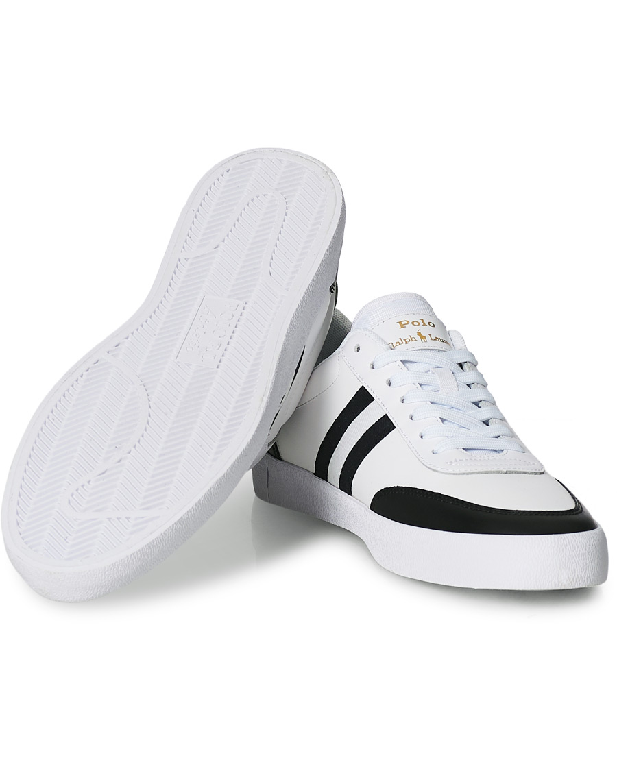 Men | Polo Ralph Lauren Court Vulc Sneaker White/Black | Polo Ralph Lauren | Court Vulc Sneaker White/Black