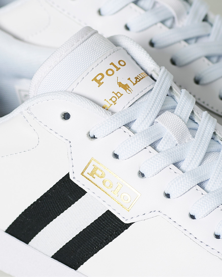 Men | Polo Ralph Lauren Court Vulc Sneaker White/Black | Polo Ralph Lauren | Court Vulc Sneaker White/Black