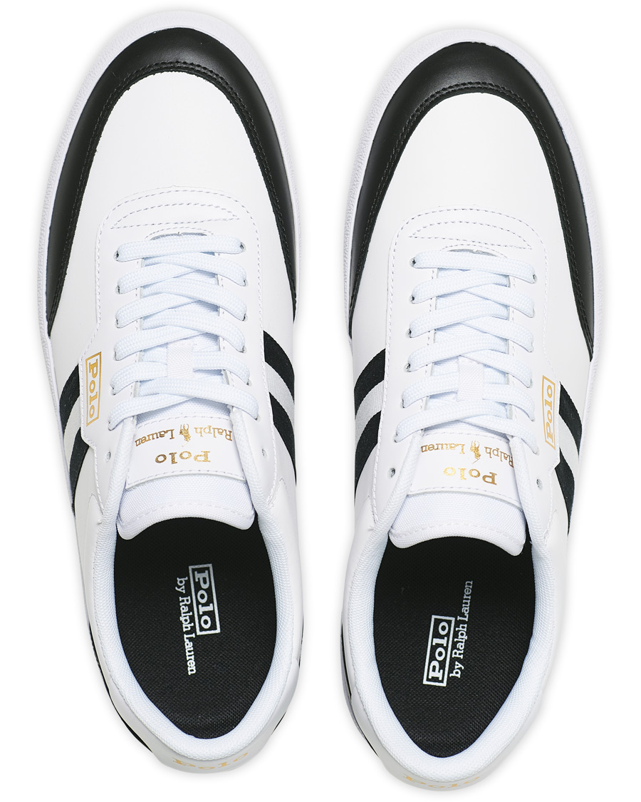 Men | Polo Ralph Lauren Court Vulc Sneaker White/Black | Polo Ralph Lauren | Court Vulc Sneaker White/Black