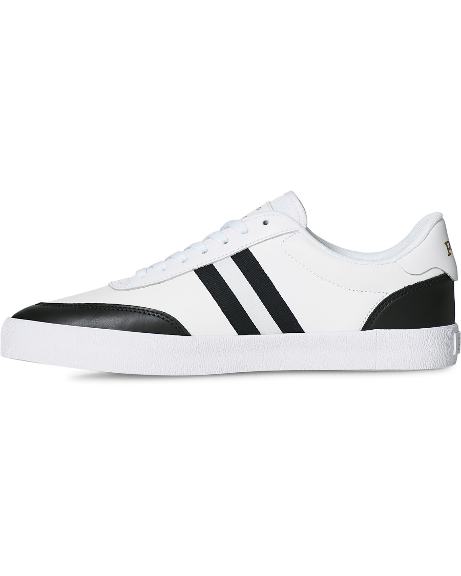 Men | Polo Ralph Lauren Court Vulc Sneaker White/Black | Polo Ralph Lauren | Court Vulc Sneaker White/Black