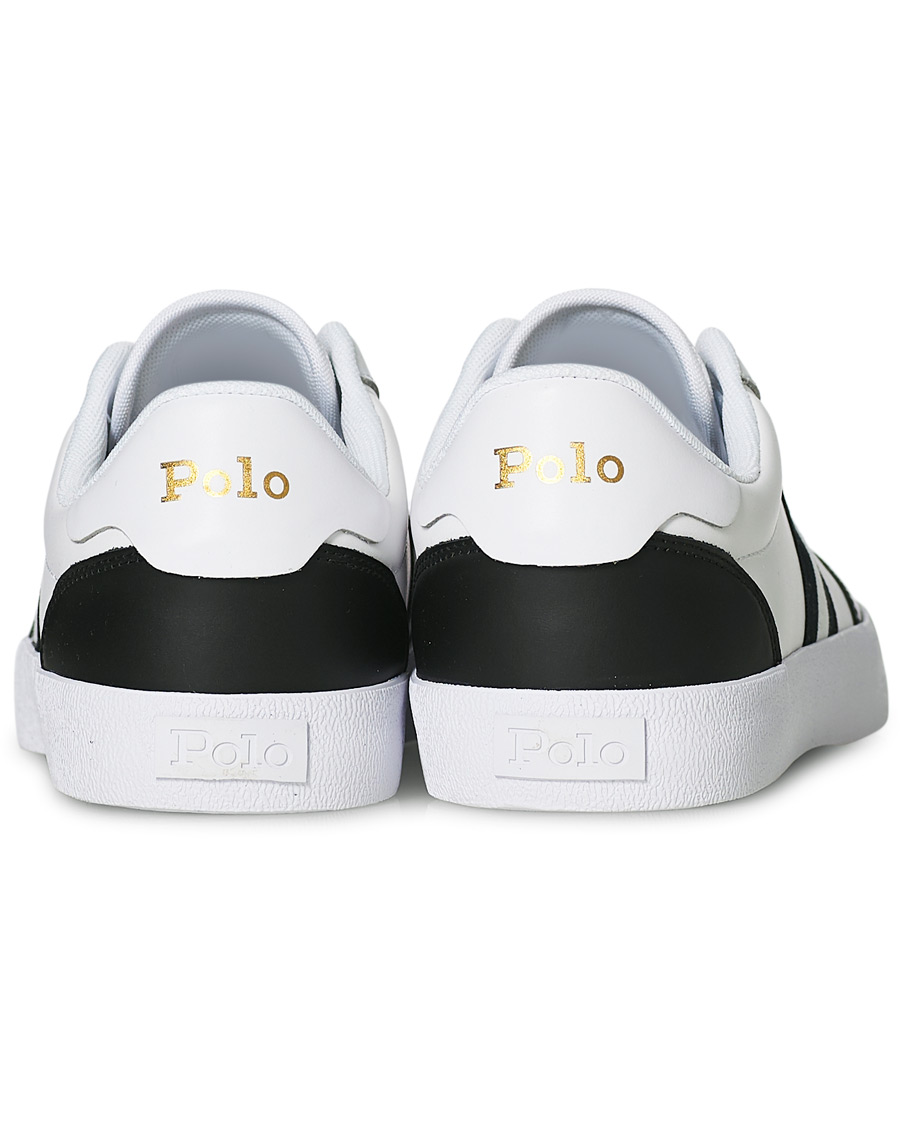 Men | Polo Ralph Lauren Court Vulc Sneaker White/Black | Polo Ralph Lauren | Court Vulc Sneaker White/Black