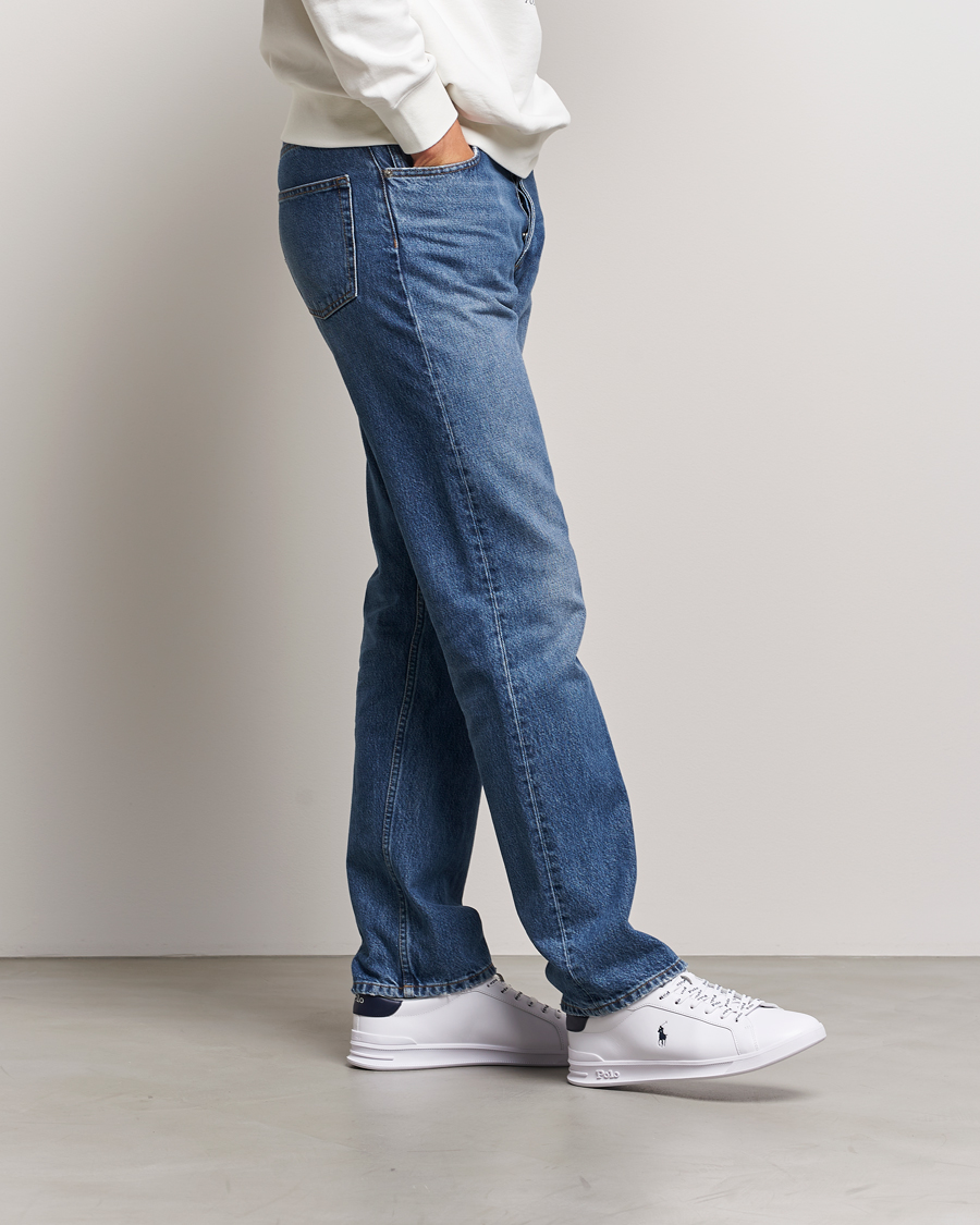 Men | Sneakers | Polo Ralph Lauren | Heritage Court Sneaker White/Newport Navy