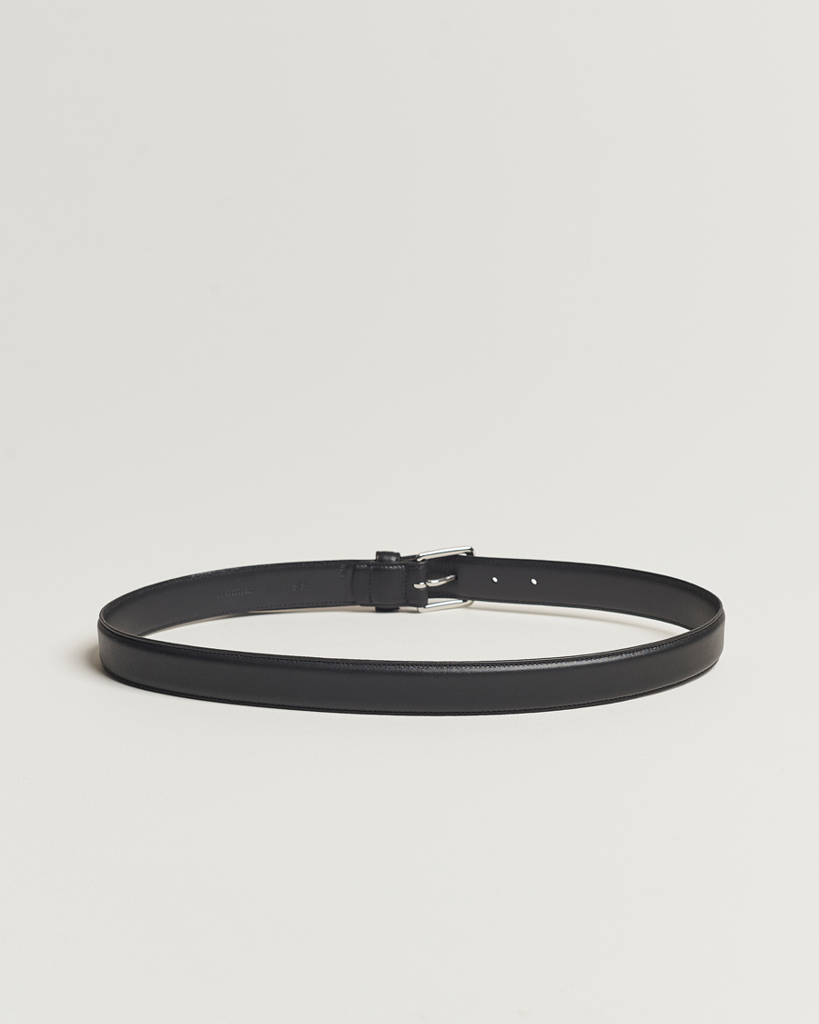 Men | Belts | Polo Ralph Lauren | Smooth Leather Belt Black
