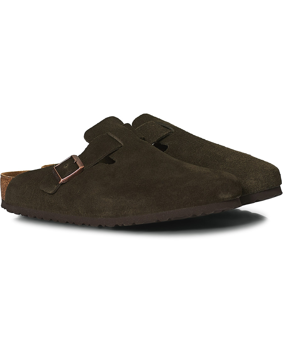 Men | BIRKENSTOCK Boston Soft Footbed Mocca Suede | BIRKENSTOCK | Boston Soft Footbed Mocca Suede