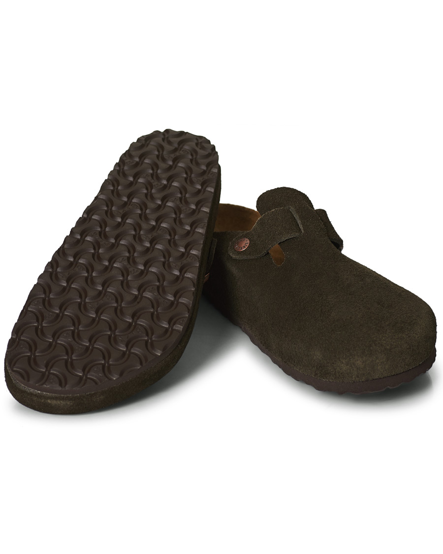 Men | BIRKENSTOCK Boston Soft Footbed Mocca Suede | BIRKENSTOCK | Boston Soft Footbed Mocca Suede