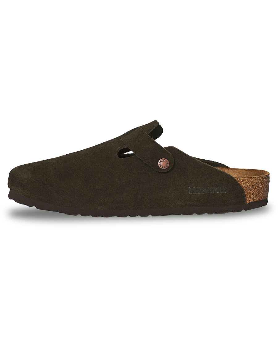 Men | BIRKENSTOCK Boston Soft Footbed Mocca Suede | BIRKENSTOCK | Boston Soft Footbed Mocca Suede