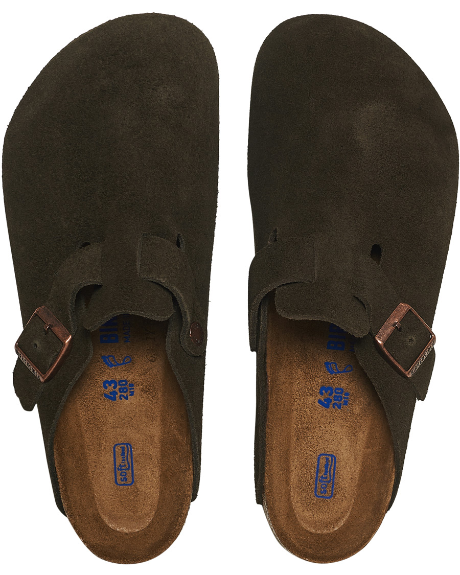 Men | BIRKENSTOCK Boston Soft Footbed Mocca Suede | BIRKENSTOCK | Boston Soft Footbed Mocca Suede