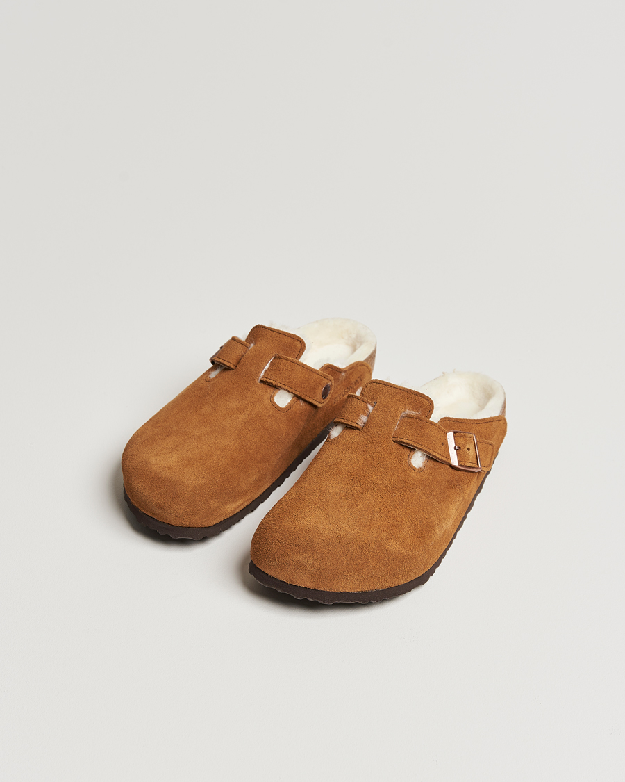 Men | BIRKENSTOCK Boston Shearling Mink Suede | BIRKENSTOCK | Boston Shearling Mink Suede