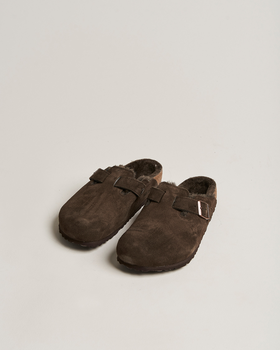 Men | BIRKENSTOCK Boston Shearling Mocca Suede 40 | BIRKENSTOCK | Boston Shearling Mocca Suede 40