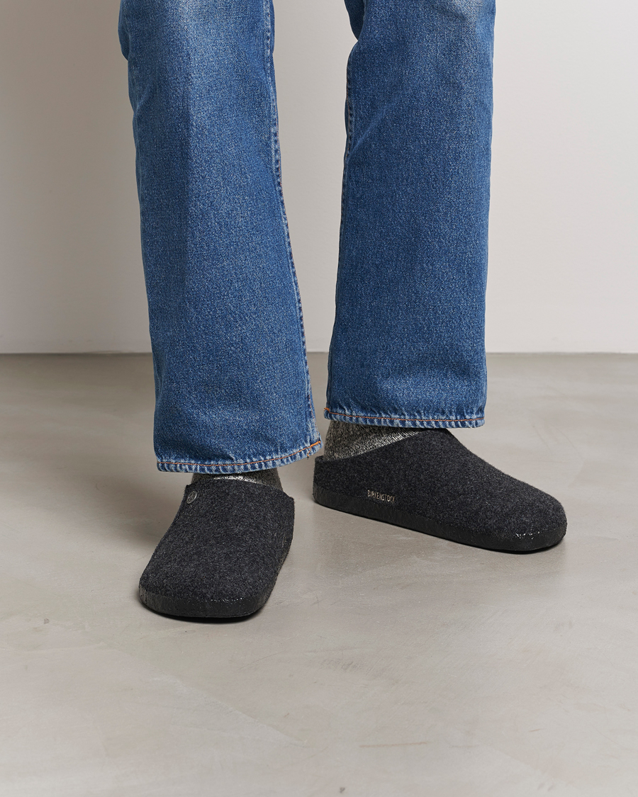 Men | Sandals & Slides | BIRKENSTOCK | Zermatt Wool Felt Anthracite
