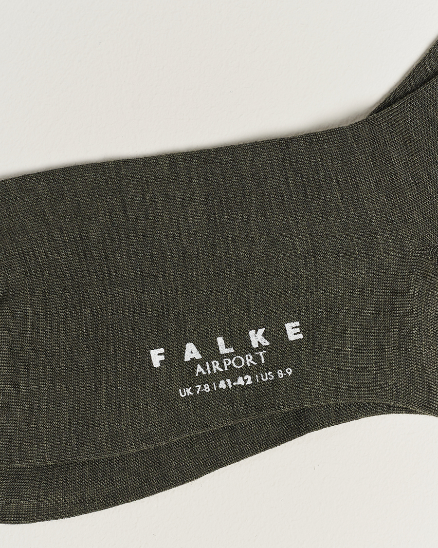 Men | Underwear & Socks | Falke | Airport Socks Green Melange