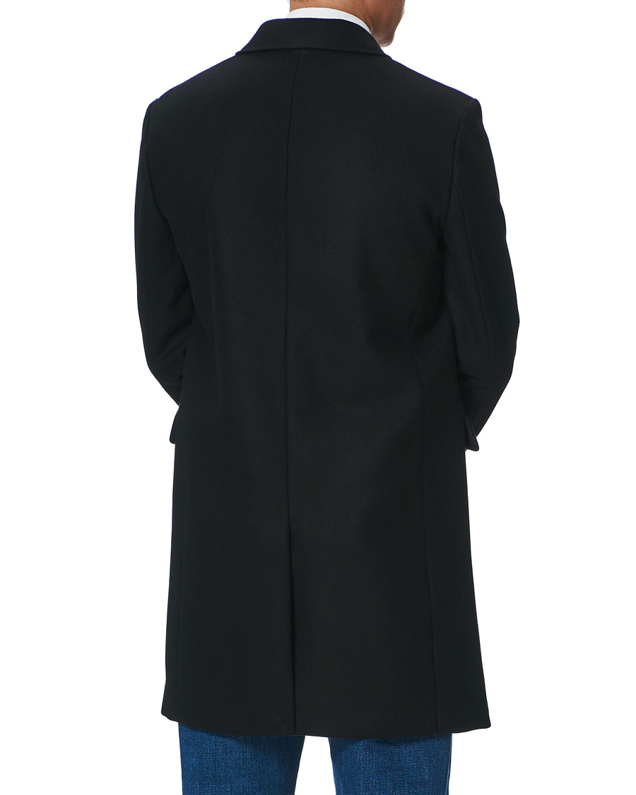 Men | Coats & Jackets | Filippa K | Rhine Recycled Melton Wool Coat Black